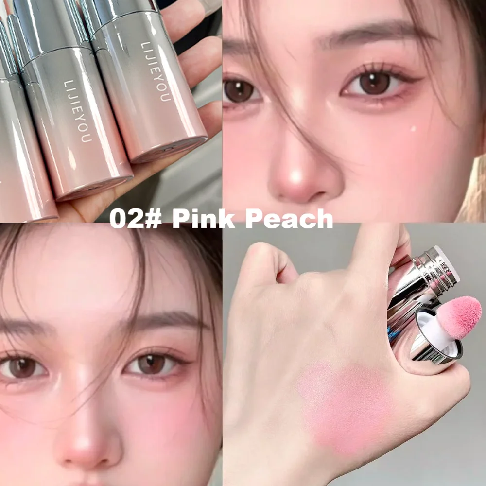 Air Cushion Blush Stick Natural Long-lasting Face Rouge Easy to Apply Makeup Cosmetic for Women