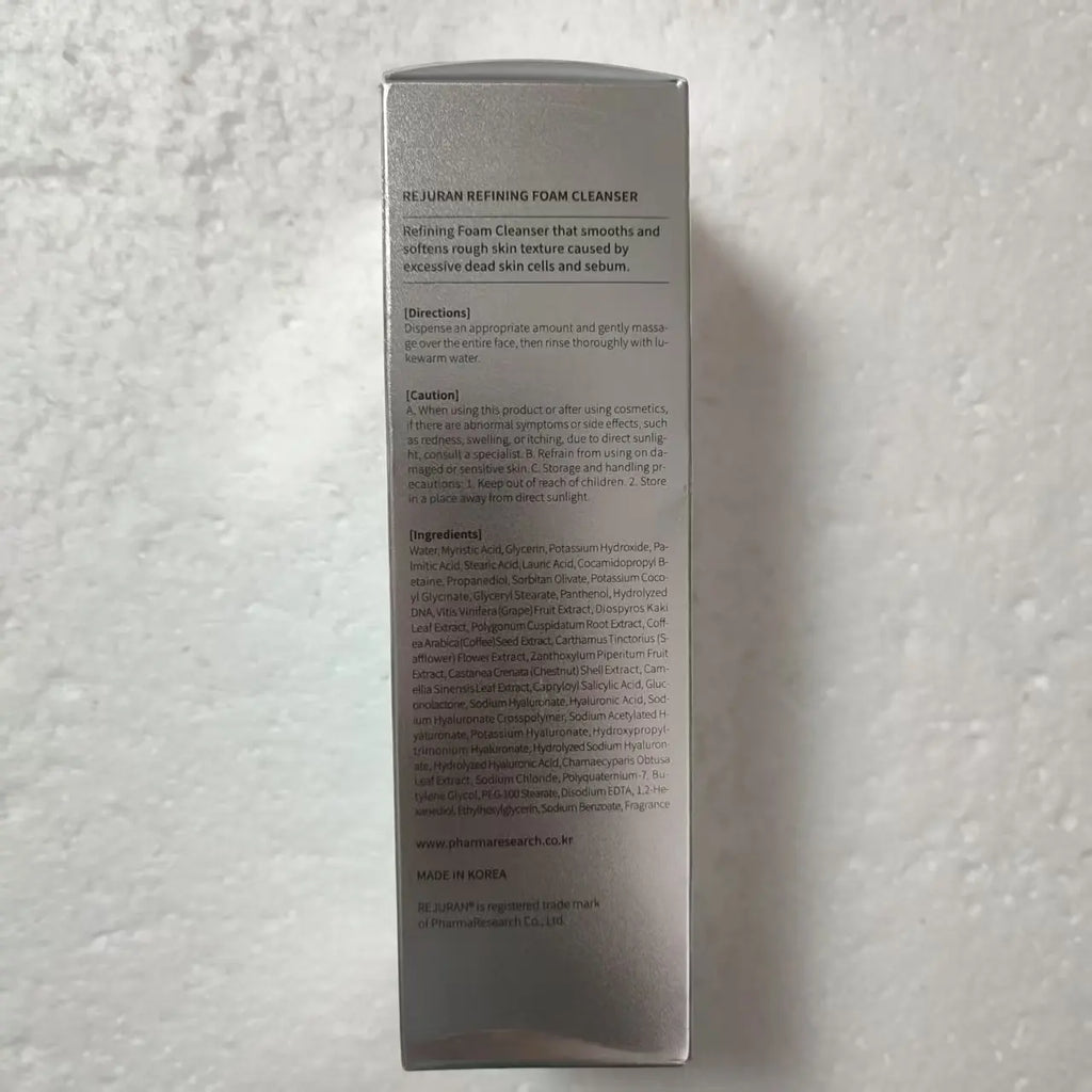 Sabonete Espumante Rejuran da Coreia 120ml Limpeza Profunda Suave Controle de Oleosidade Limpador Facial Cuidados de Pele Coreanos Original Autêntico