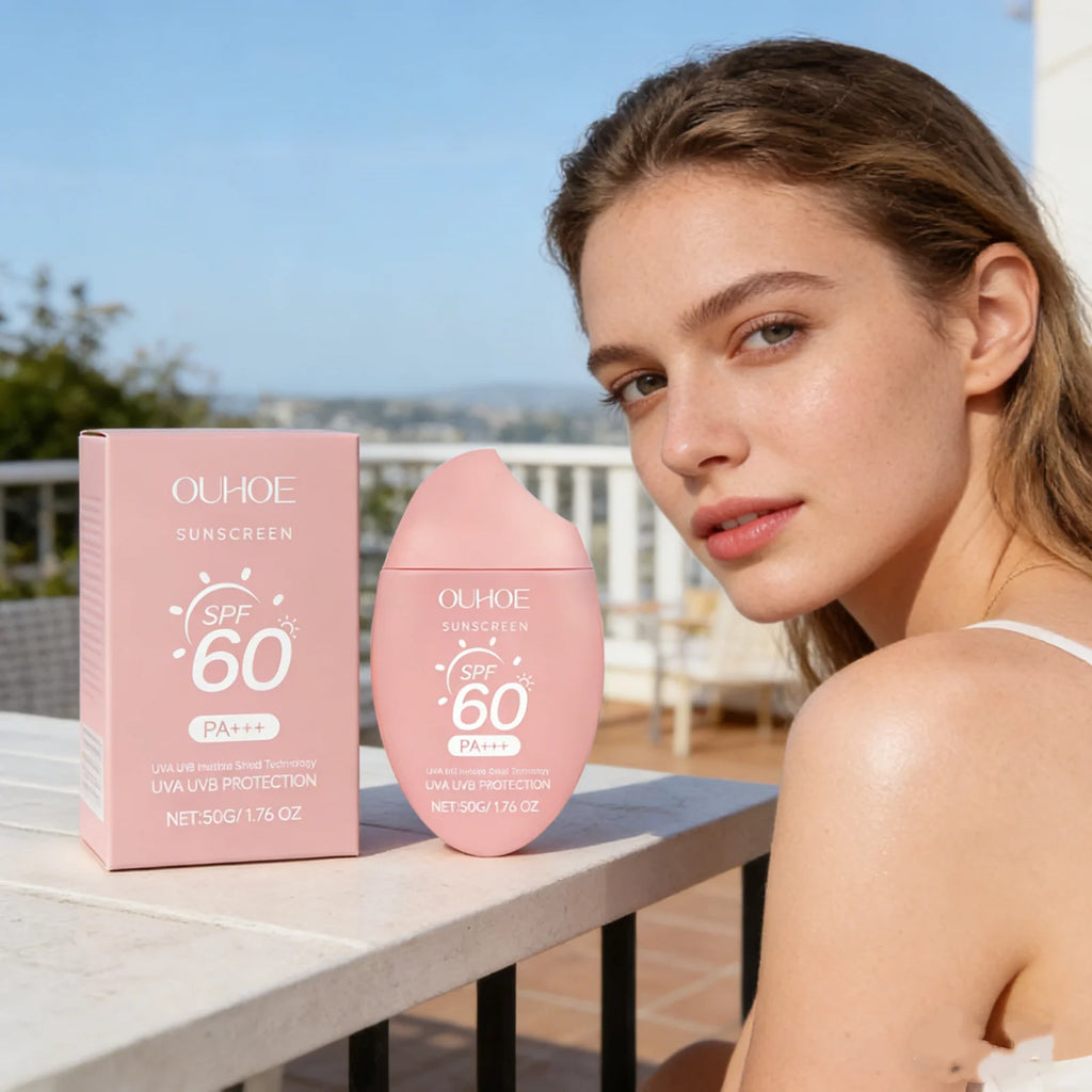 Moisturizing Brighten Sunscreen Cream Spf50+ Uv Protection Deep Nourishing Non Greasy Even Skin Tone Long Lasting Daily Sun Care