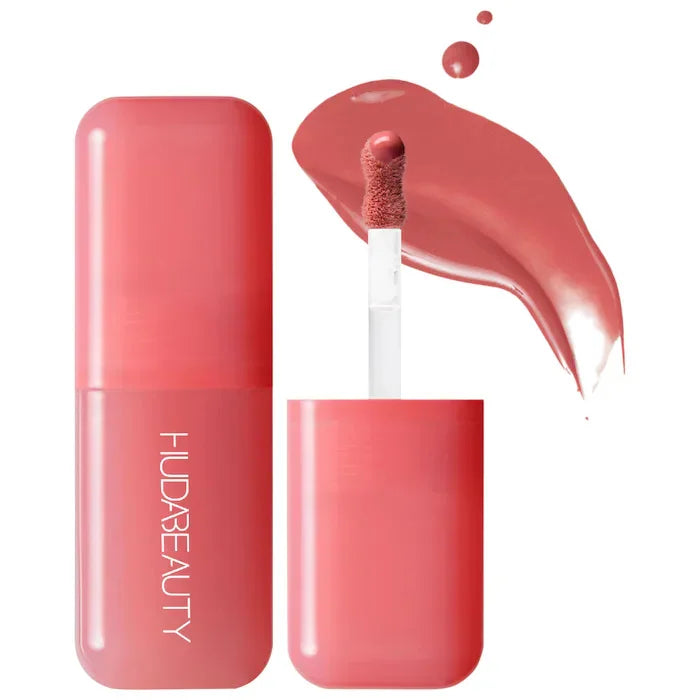 Huda Beauty Blush Filter Soft Glow Liquid Blush Shiny Lip Gloss Blusher Lipstick Cotton Candy Bubblegum Concealer Cosmetics