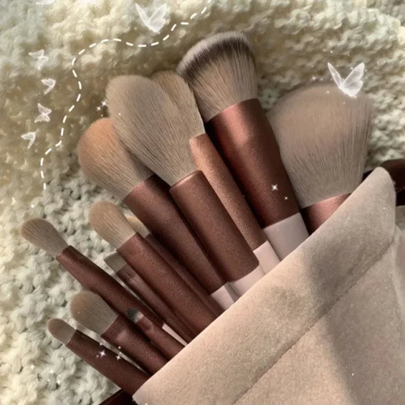 3/13 peças Kit Profissional de Pincéis de Maquiagem Ferramentas Conjunto de Pincéis para Sombras, Delineador e Cosméticos Maquiagem