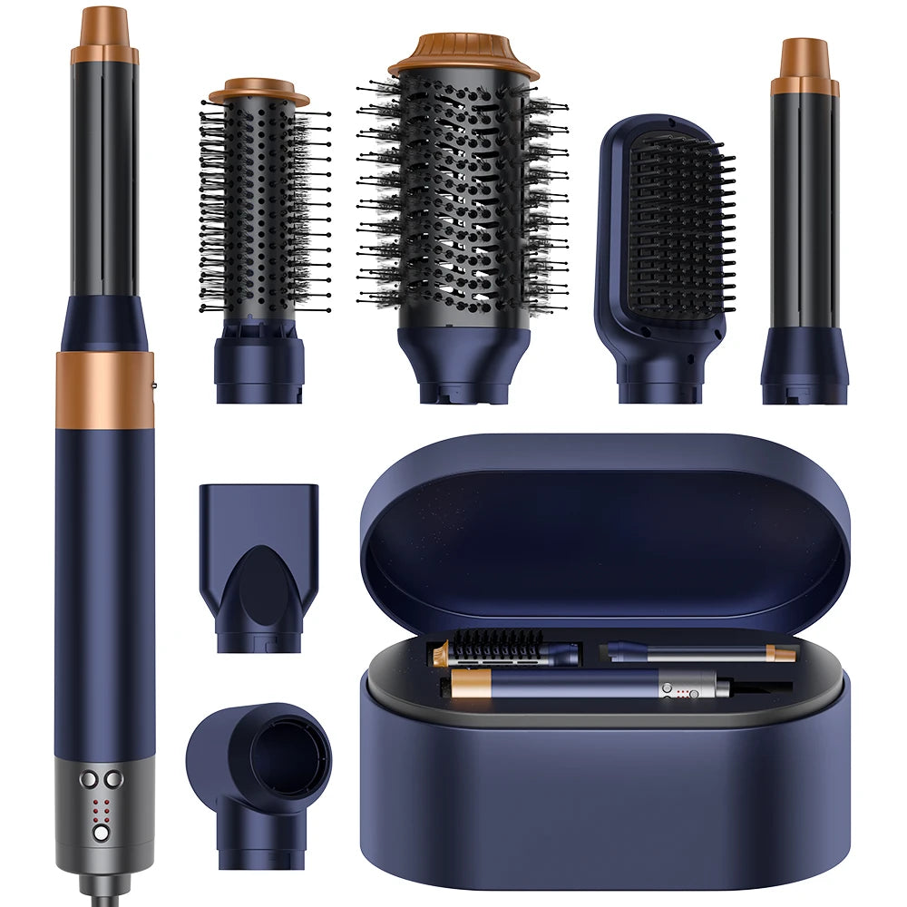SMET Novo Estilo de Design 9 em 1 Envolvente de Cabelo Personalizado Escova Secadora de Cabelo Profissional Dobrável e de Alta Velocidade