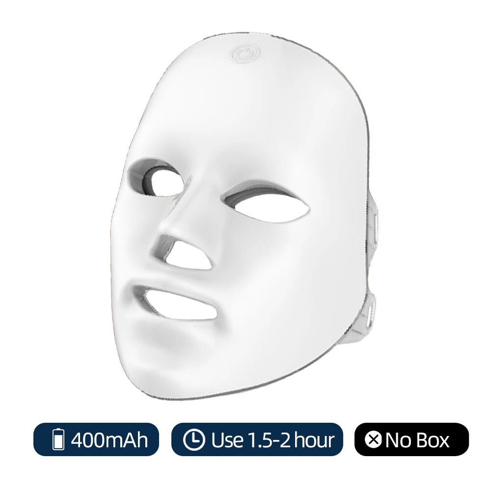 Máscara Facial de LED Photon 7 Cores Luz Vermelha Anti-Rugas Rejuvenescimento Cuidados com a Pele Máscara de LED para Beleza SPA Reparação de Acne e Clareamento da Pele