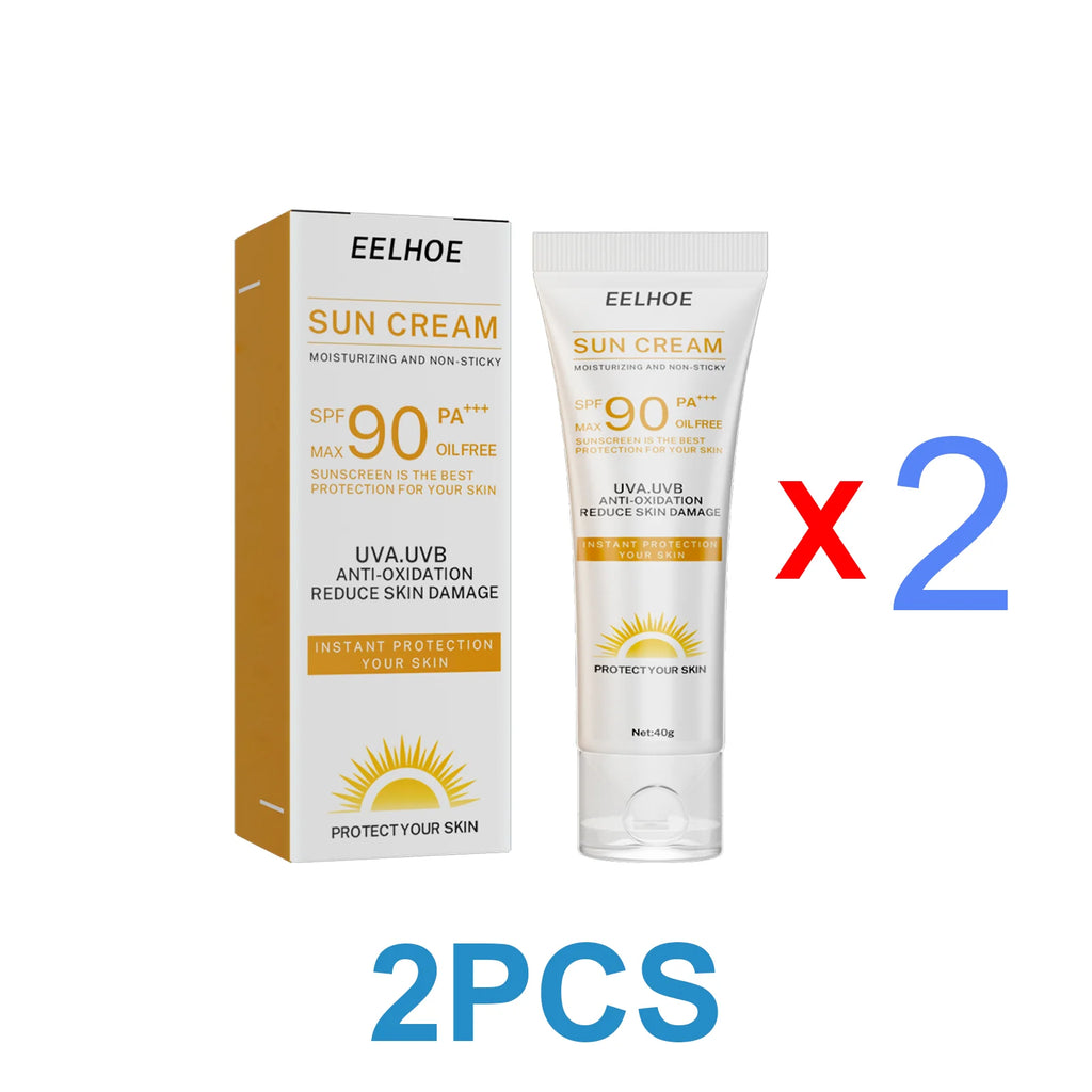 Facial Cream Sunscreen SPF 90 Brighten Sun Cream For Face Body Oil Control Moisturizer Daily Sunblock Skin UV Protective Lotion