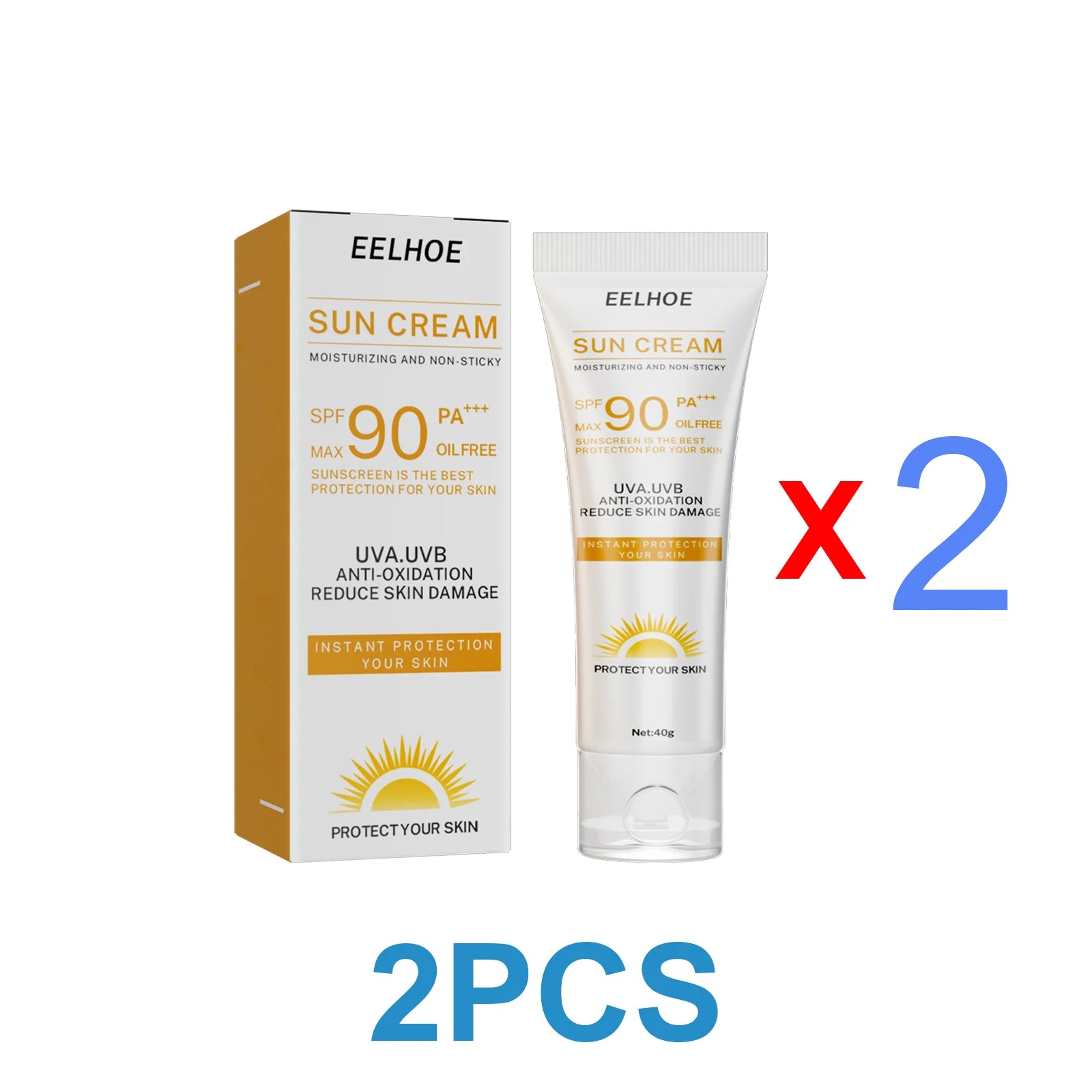 Facial Cream Sunscreen SPF 90 Brighten Sun Cream For Face Body Oil Control Moisturizer Daily Sunblock Skin UV Protective Lotion
