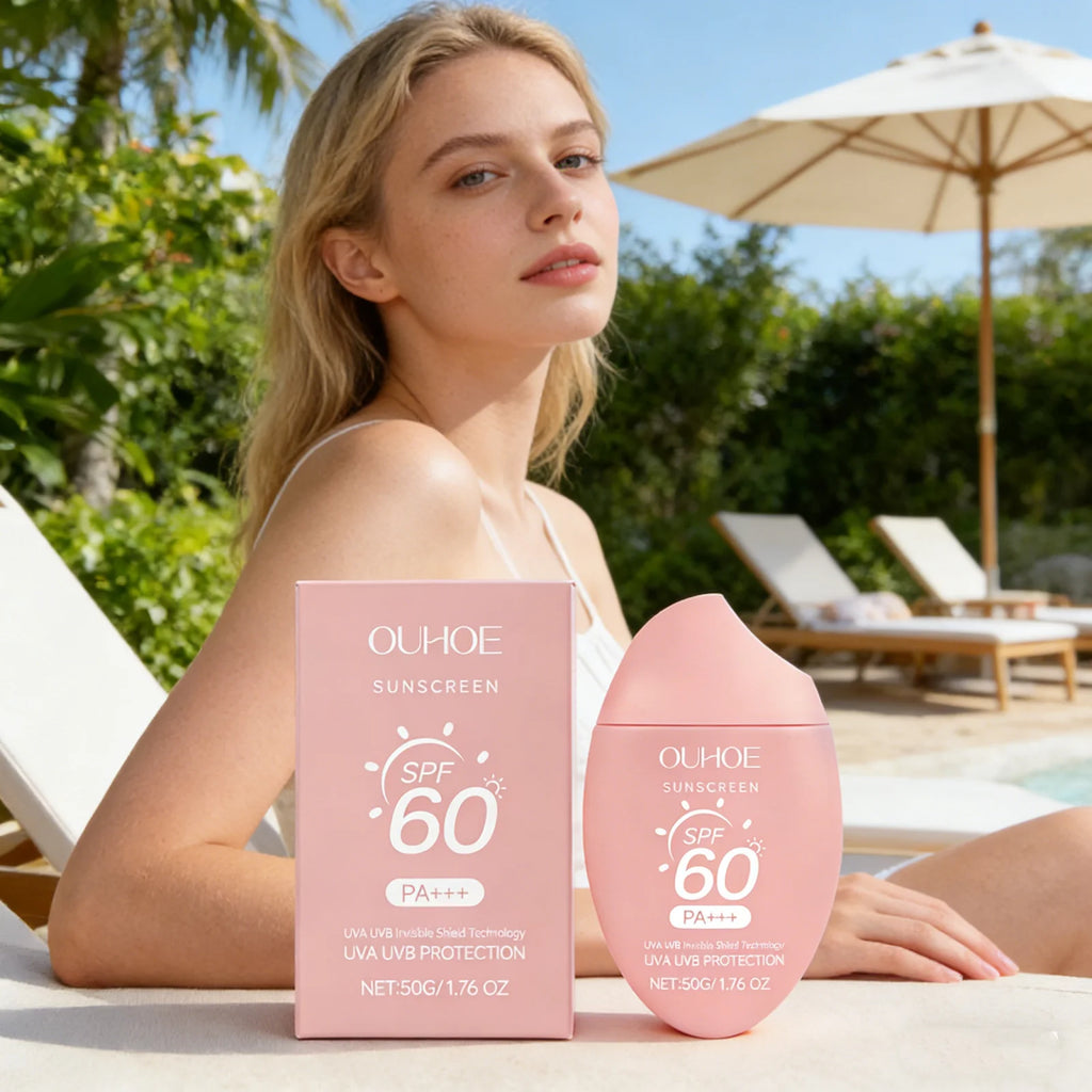 Moisturizing Brighten Sunscreen Cream Spf50+ Uv Protection Deep Nourishing Non Greasy Even Skin Tone Long Lasting Daily Sun Care