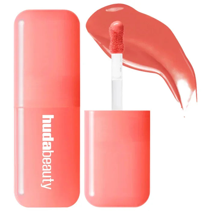 Huda Beauty Blush Filter Soft Glow Liquid Blush Shiny Lip Gloss Blusher Lipstick Cotton Candy Bubblegum Concealer Cosmetics