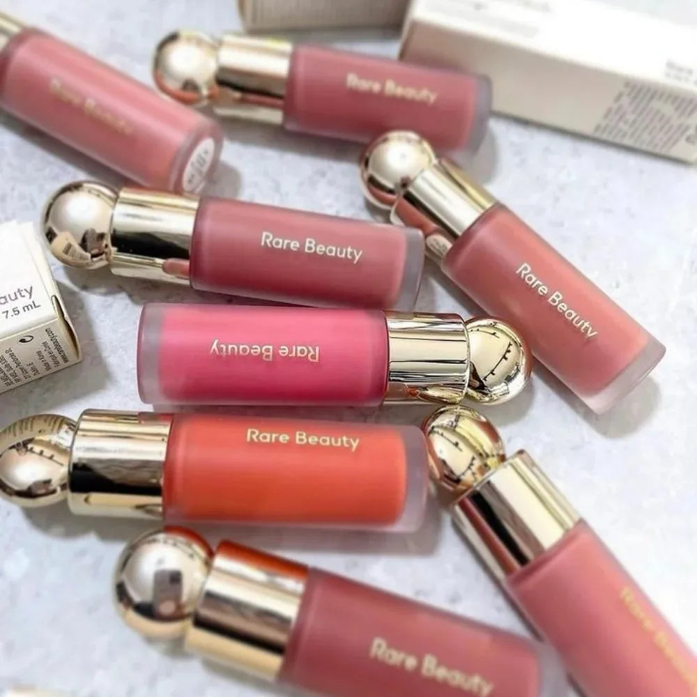 Rare Beauty Liquid Blush Shimmer Powder Blush Elastic Blush Easy-to-Blend Blush Lipstick Highlighter Long-Lasting Makeup Natura