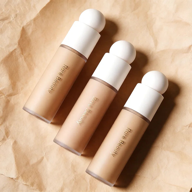 Rare Beauty Silky Liquid Foundation Cream for Face High Coverage Base Long-Lasting Waterproof Brightening Skin Whitening Makeup