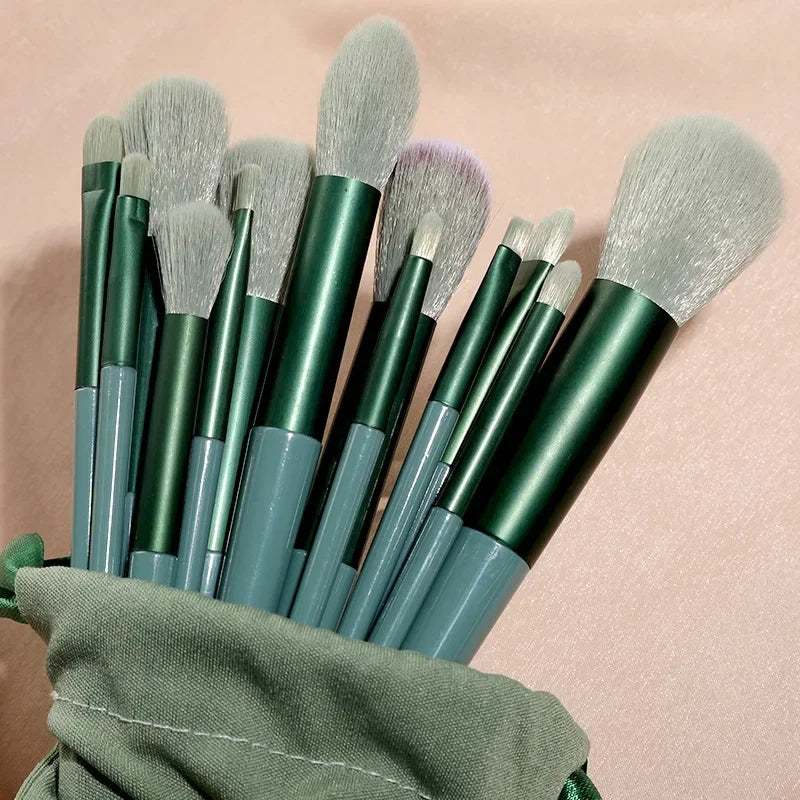 3/13 peças Kit Profissional de Pincéis de Maquiagem Ferramentas Conjunto de Pincéis para Sombras, Delineador e Cosméticos Maquiagem