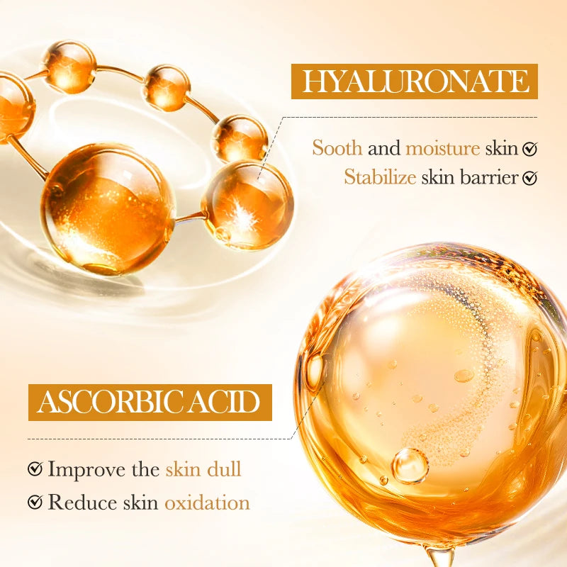 Kit de Cuidados com a Pele com Purê de Arroz Clareador, Iluminador, Hidratante e Calmante: limpador facial + tônico + essência + loção + creme
