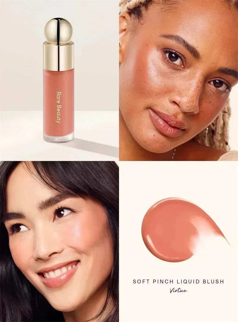 Rare Beauty Light Silky Touch Highlighter Soft Pinch Liquid Blusher Positive Light Lqiuid Luminizer Lasting Oil Control Makeup