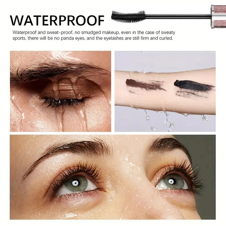 4D Mascara Lengthening Black Lash Eyelash Extension Eye Lashes Brush Beauty Makeup Long-Wearing Eye Cosmetics for Women Gifts