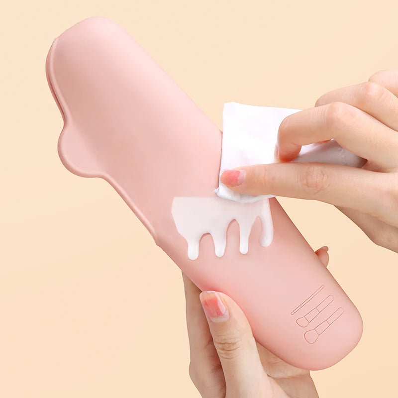 Large Travel Makeup Brush Holder and Makeup Sponge Holder Make Make Up Sponge  Cosmeticos  Esponja Maquiagem  Powder Puff