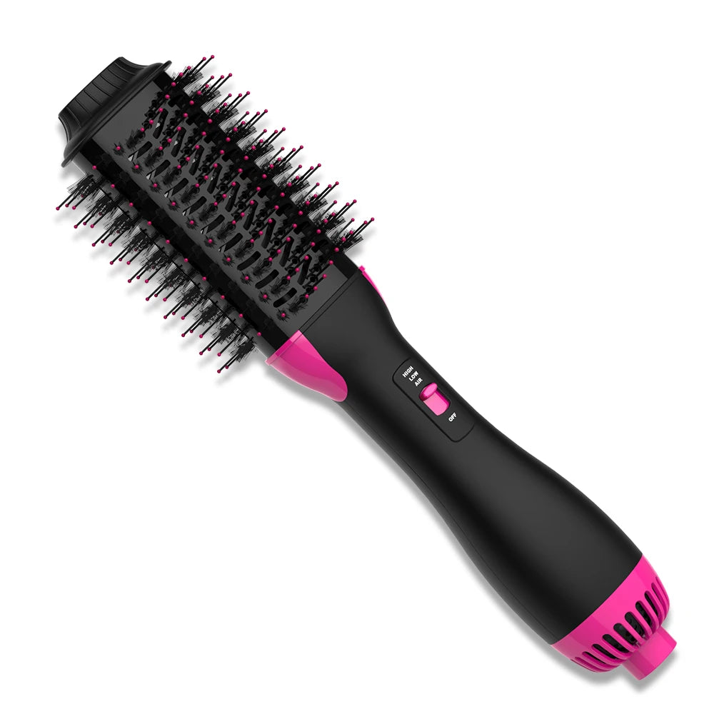 Escova Hot Air LISAPRO One-Step & Volumizer PLUS 2.0 Secador e Modelador de Cabelo Nova Escova Cacheadora Preto e Dourado