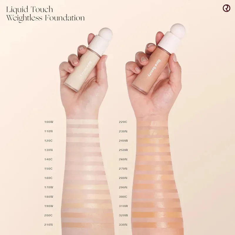 Hot Rare Beauty Liquid Touch Weightless Foundation Naturally Covers Flaws Dark Circles Freckles Acne Moisturizing Base Makeup
