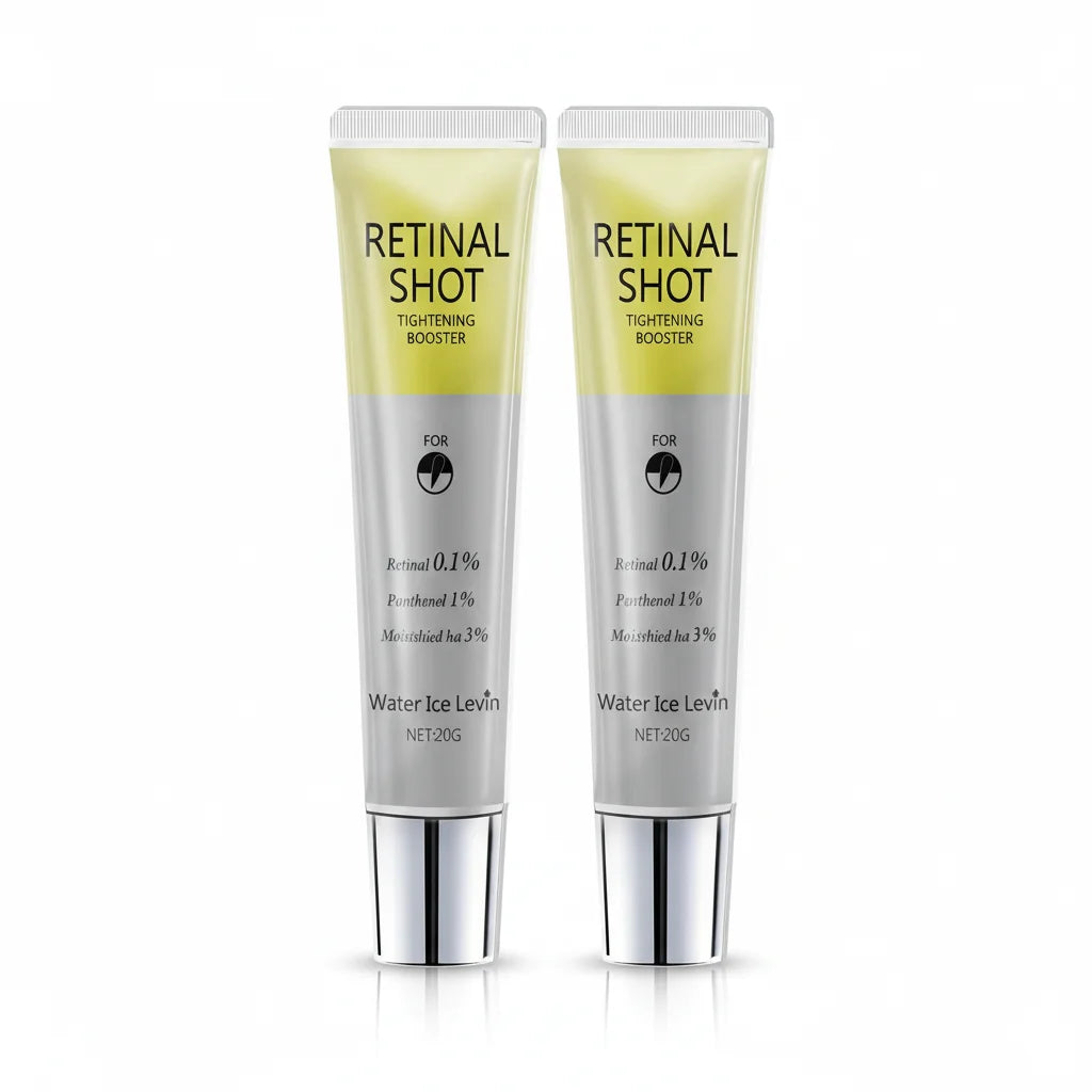 Retinal 0,1% Shot Intensivo Pantenol 1% Ácido Hialurônico 3% Suaviza e Firme a Área dos Olhos. Combate Rugas e Linhas Finas. 20g.