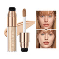 QIBEST 4 Colors Matte Liquid Foundation Hydrating Nourishing Full Coverage Blemish Brighten Concealer Base Maquiagem New Makeup