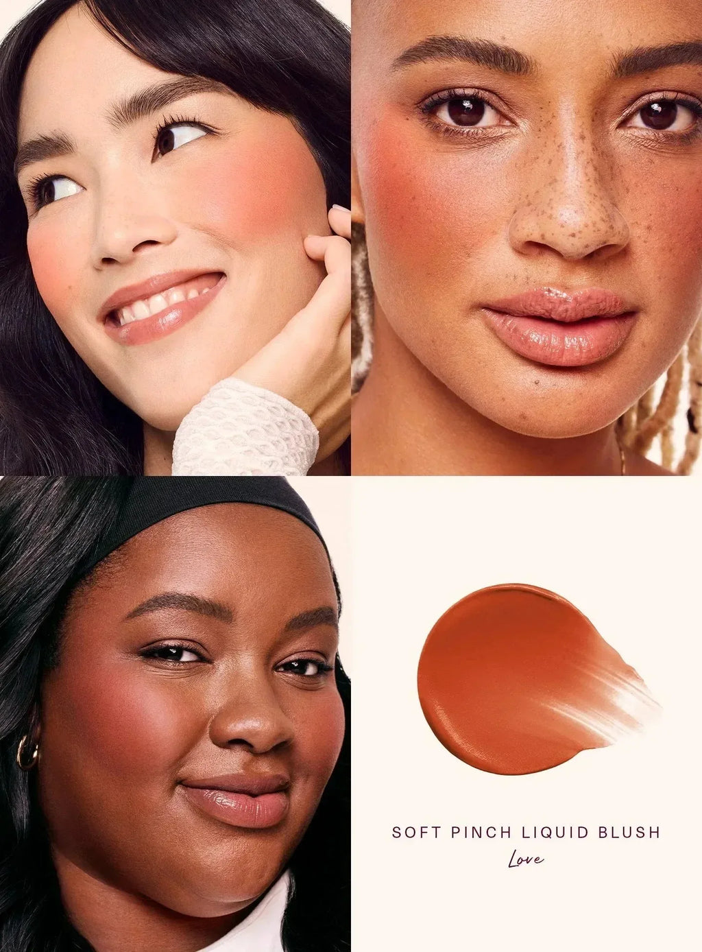Rare Beauty Liquid Blush Shimmer Powder Blush Elastic Blush Easy-to-Blend Blush Lipstick Highlighter Long-Lasting Makeup Natura