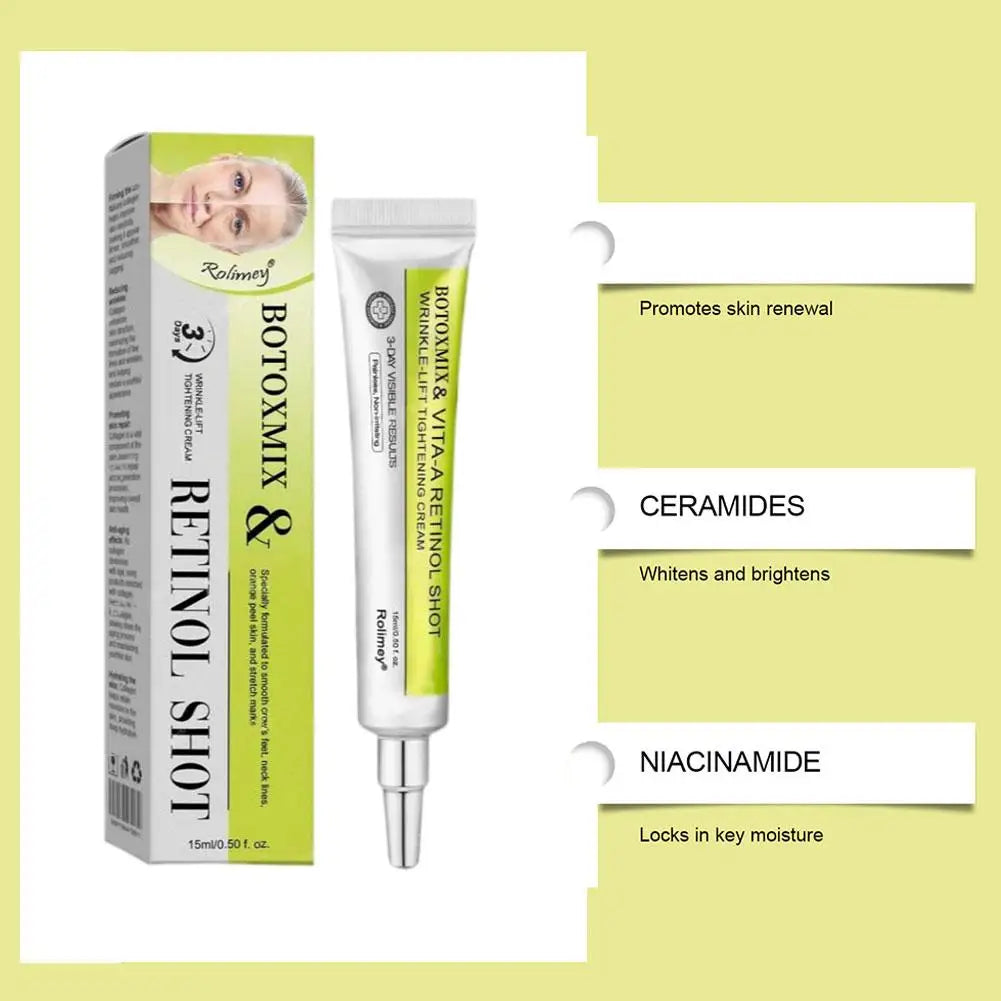 Creme Anti-Idade com Retinol para Mulheres - Creme Noturno Firmador, Clareador e de Hidratação Profunda, Suporte à Barreiras para Cuidados com Pele Seca e Sensível