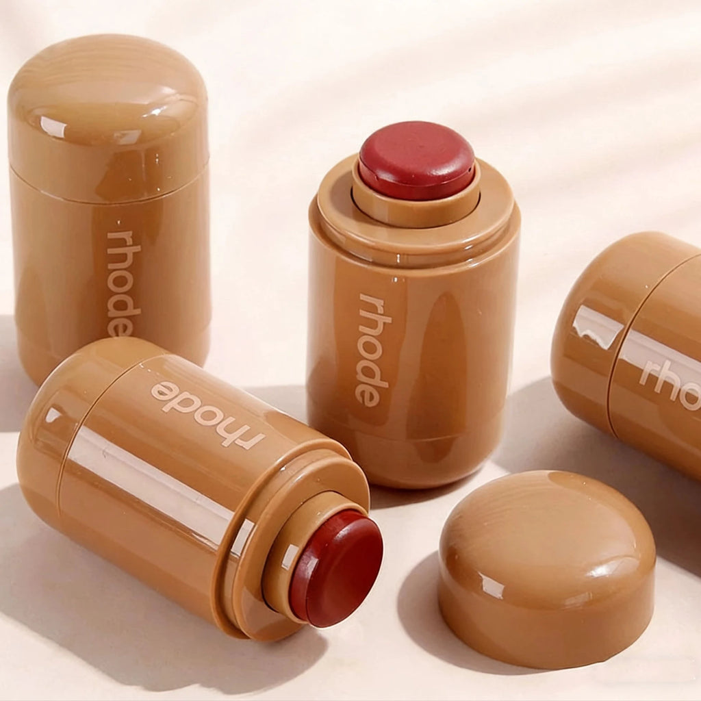 Makeup Cheek Blush Cream Blusher Stick Lip Gloss Phone Case for iPhone 16 17 Pro Max Piggy Sprinkle Sun Soak Tan Line Lipstick