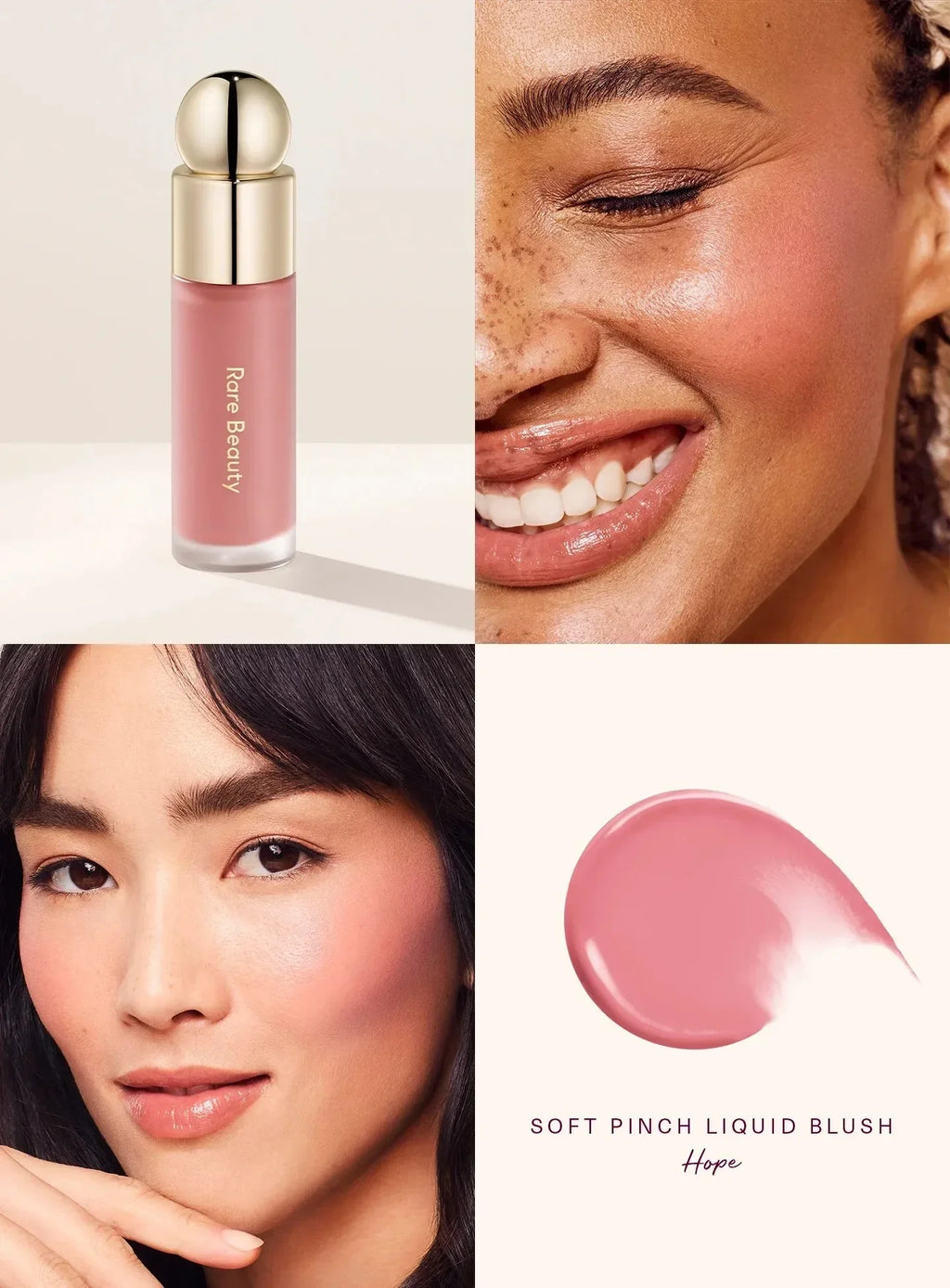 Rare Beauty Happy Lucky Love Blush Long Lasting Plump Seamless Liquid Blush Dewy Waterproof Mositure Face Women Cosmetic Makeup