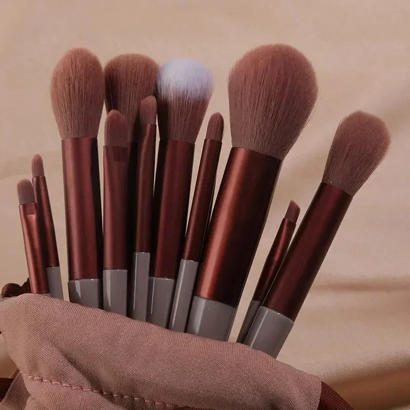 3/13 peças Kit Profissional de Pincéis de Maquiagem Ferramentas Conjunto de Pincéis para Sombras, Delineador e Cosméticos Maquiagem