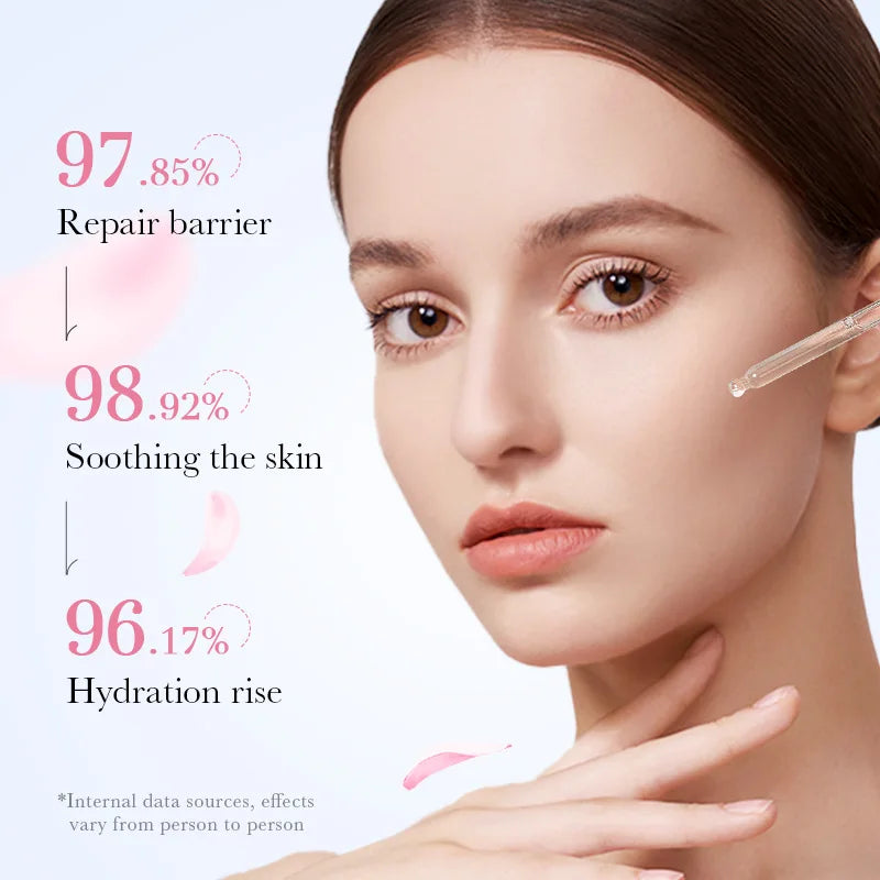 Centella Sakura Sérum Facial de Colágeno, Vitamina C e Ácido Hialurônico para Cuidados com a Pele do Rosto, Hidratante e Firmador