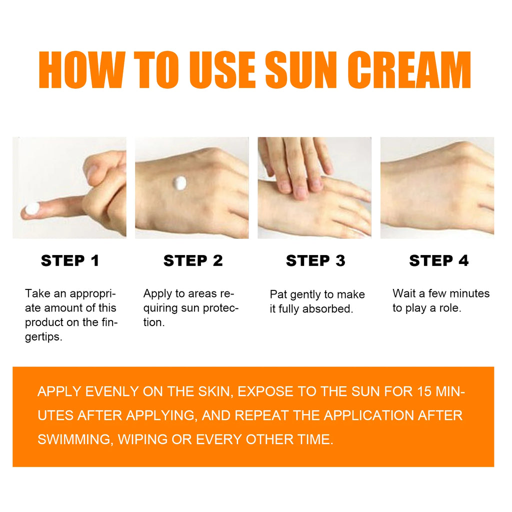 Facial Cream Sunscreen SPF 90 Brighten Sun Cream For Face Body Oil Control Moisturizer Daily Sunblock Skin UV Protective Lotion
