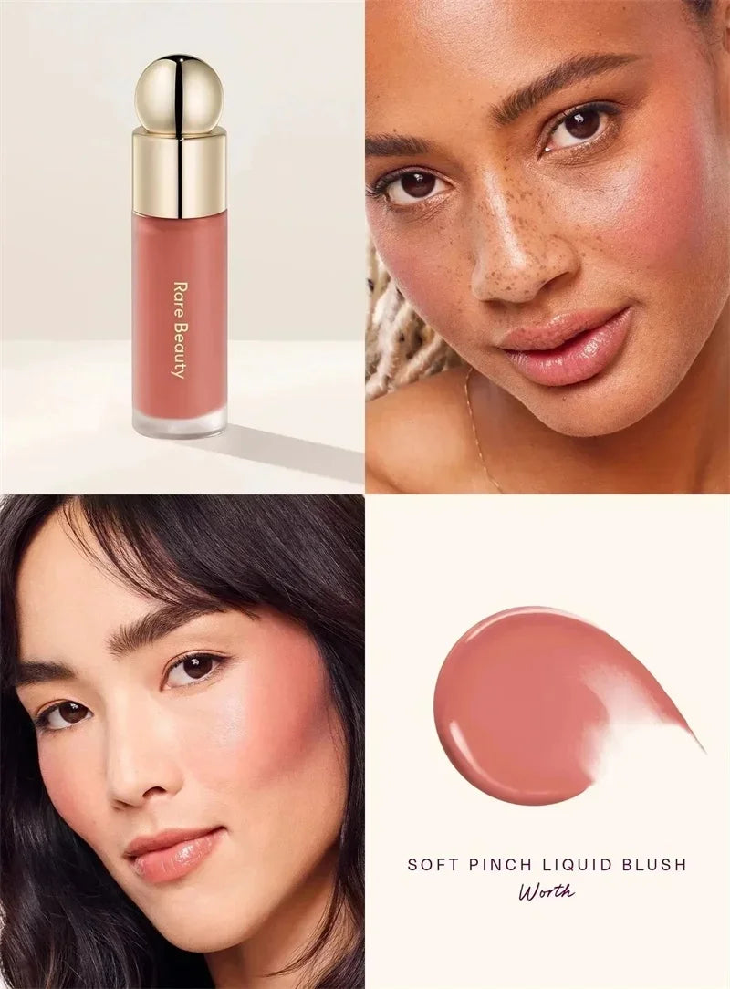 Rare Beauty Light Silky Touch Highlighter Soft Pinch Liquid Blusher Positive Light Lqiuid Luminizer Lasting Oil Control Makeup