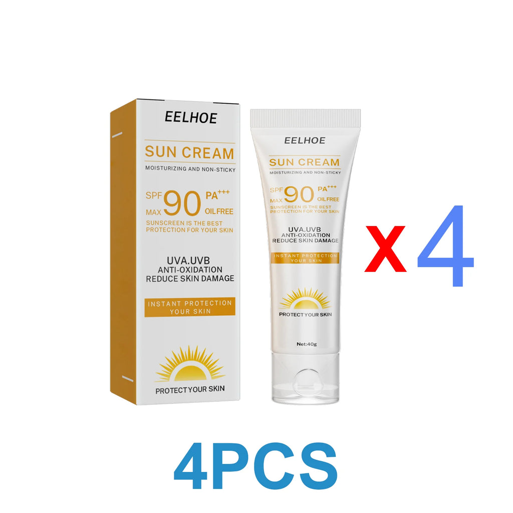 Facial Cream Sunscreen SPF 90 Brighten Sun Cream For Face Body Oil Control Moisturizer Daily Sunblock Skin UV Protective Lotion