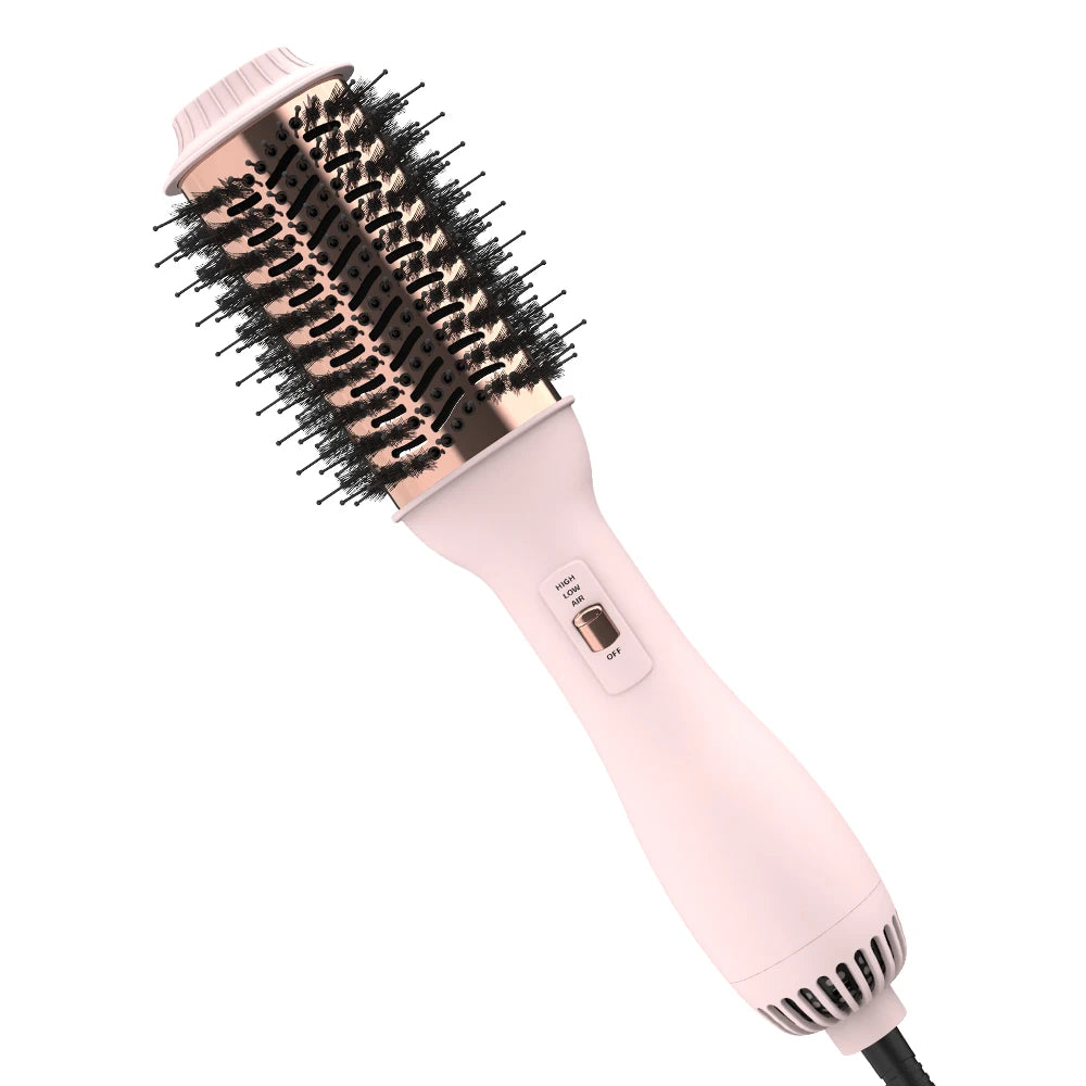 Escova Hot Air LISAPRO One-Step & Volumizer PLUS 2.0 Secador e Modelador de Cabelo Nova Escova Cacheadora Preto e Dourado