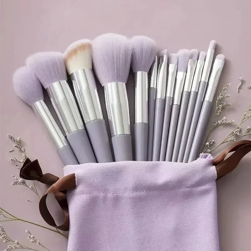 3/13 peças Kit Profissional de Pincéis de Maquiagem Ferramentas Conjunto de Pincéis para Sombras, Delineador e Cosméticos Maquiagem