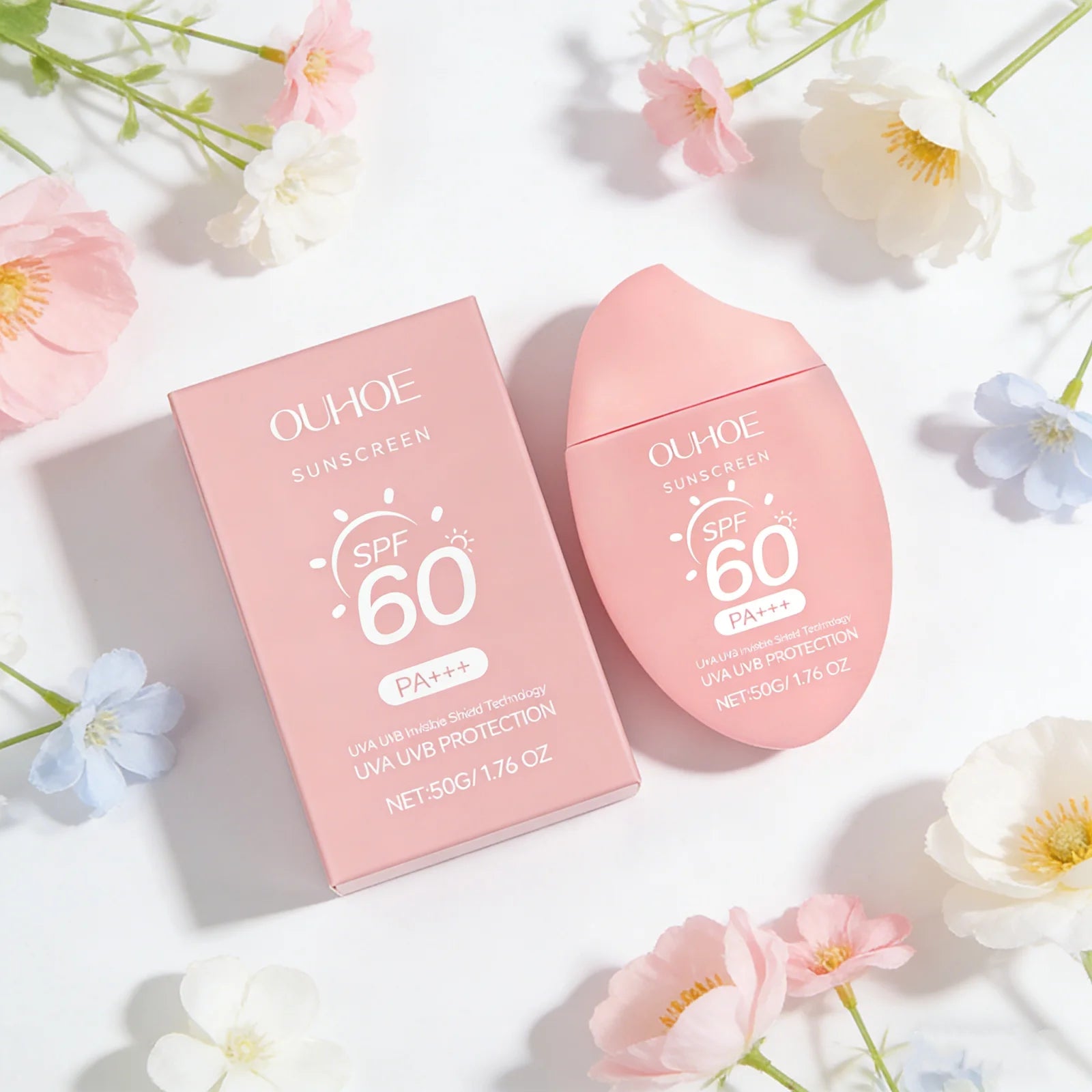 Moisturizing Brighten Sunscreen Cream Spf50+ Uv Protection Deep Nourishing Non Greasy Even Skin Tone Long Lasting Daily Sun Care