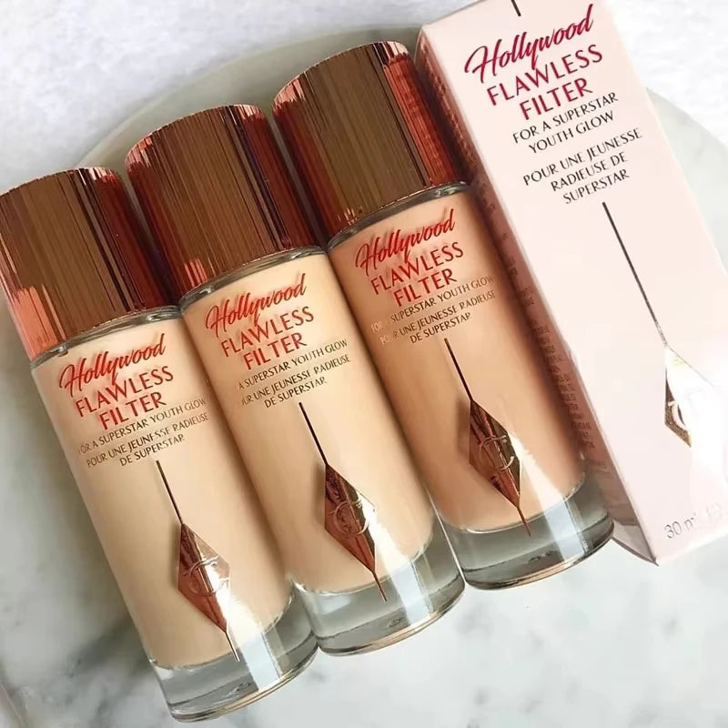 Charlotte Tilbury Lip Stick Liquid Foundation Highlighter Pressed Powder Blush Facial Spot Concealer Foundation Makeup Cosmetics